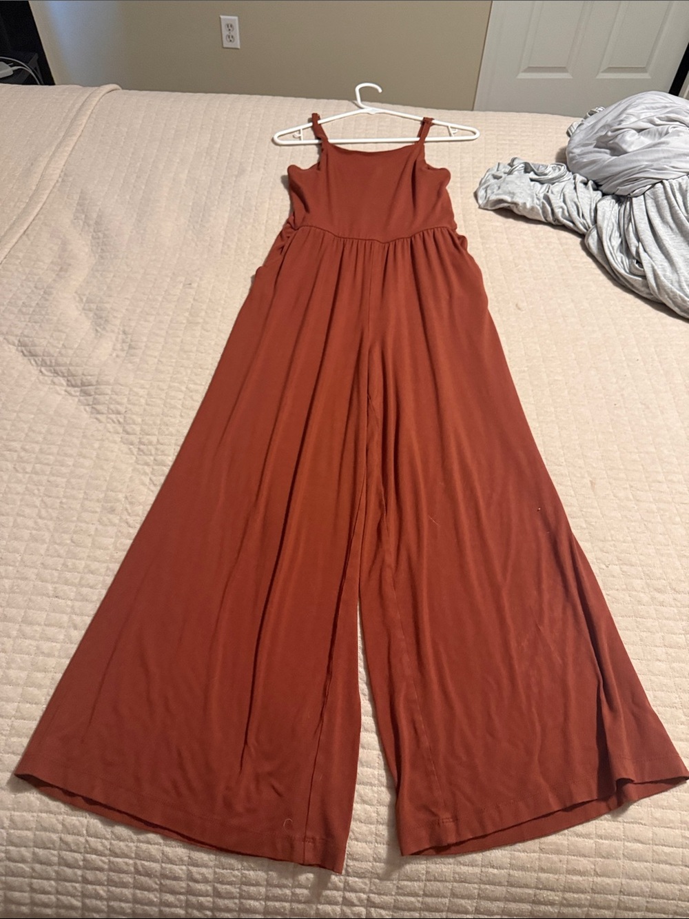 Old Navy Wide-Leg Jumpsuit in Rust